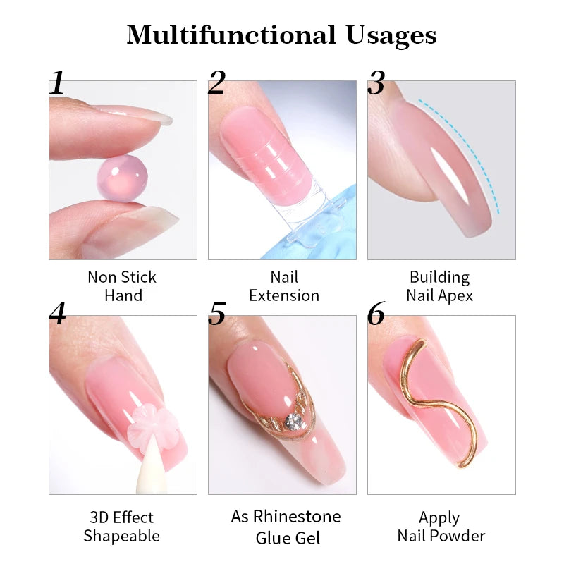15ml Clear Non Stick Nail Extension Gel/3D Shaping Nail Art