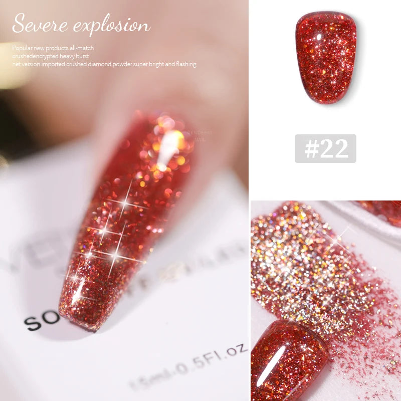 Glitter Nail Gel Polish Explosive Flash