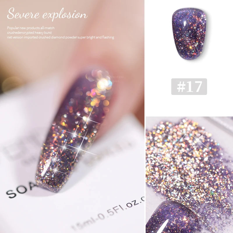 Glitter Nail Gel Polish Explosive Flash
