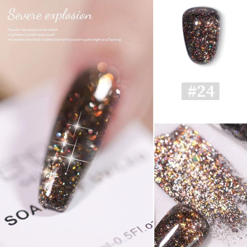 Glitter Nail Gel Polish Explosive Flash
