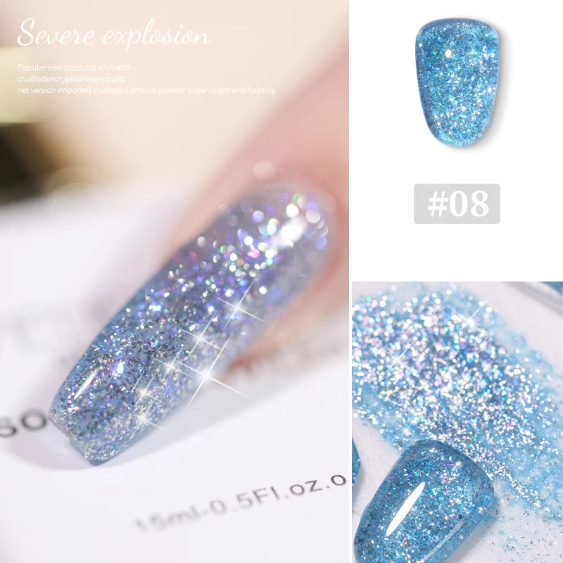 Glitter Nail Gel Polish Explosive Flash