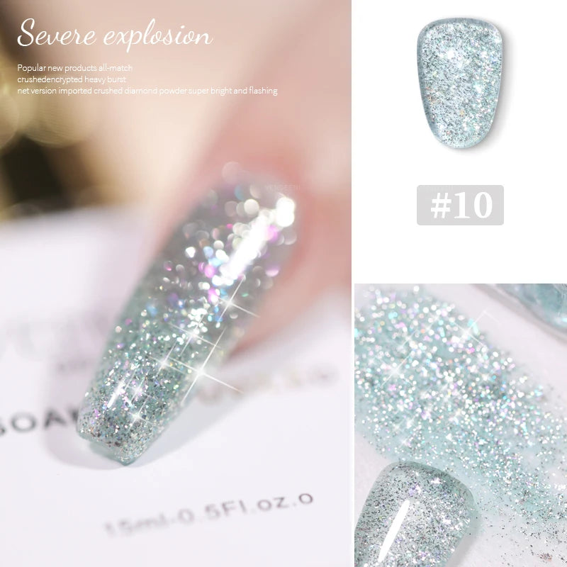 Glitter Nail Gel Polish Explosive Flash