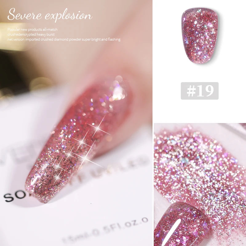 Glitter Nail Gel Polish Explosive Flash