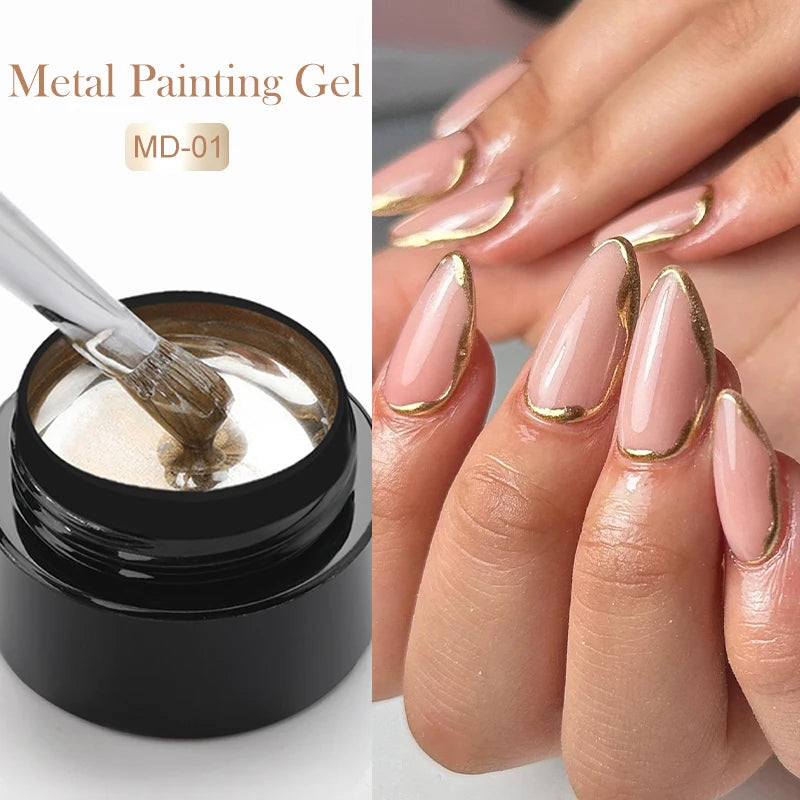 Super Metallic Painting Gel Nail Polish