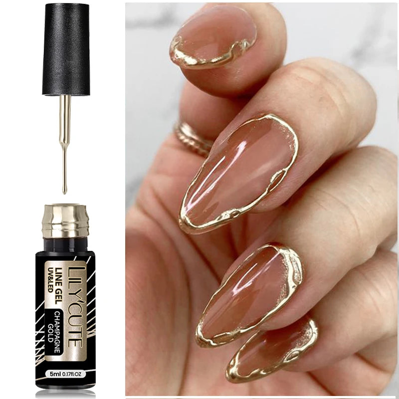 5ml Metallic Liner Gel Nail Polish