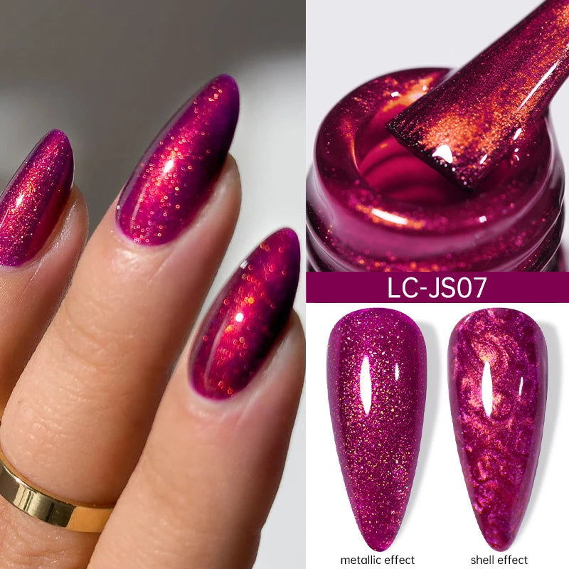 Red Chrome Mirror Effect Metallic Gel Nail Polish