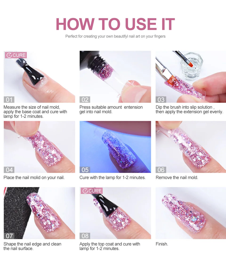 Complete Nail Art Kit With UV Lamp