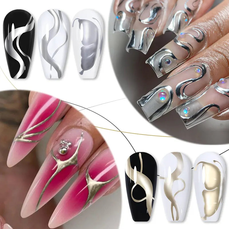 5ml Metallic Liner Gel Nail Polish
