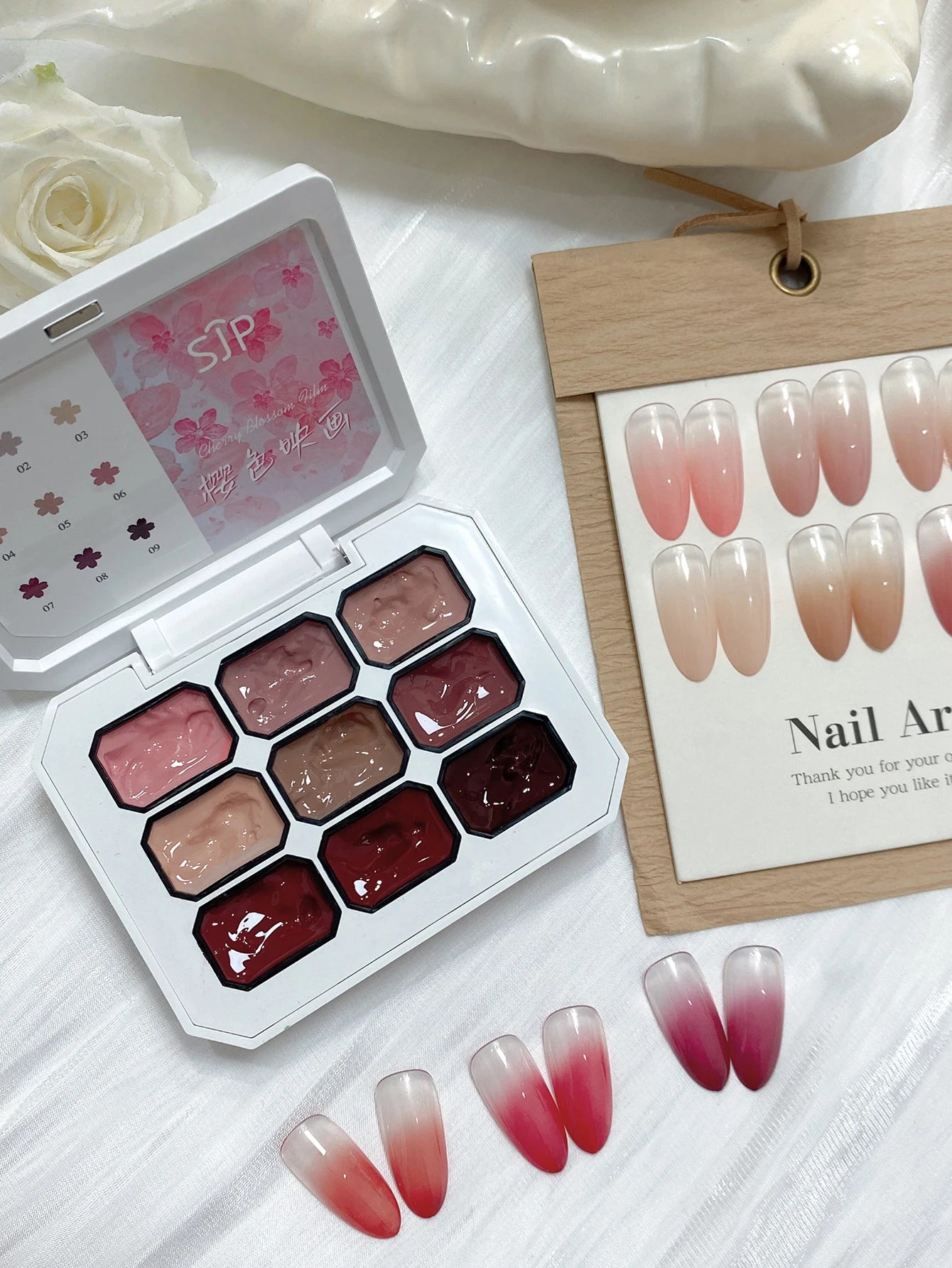 5/9 Colors Solid Nail Polish Palette