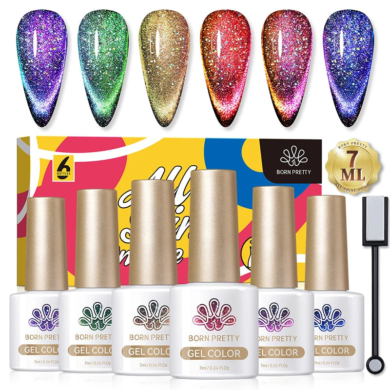 Double Light 9D Cat Magnetic Gel Nail Polish Set