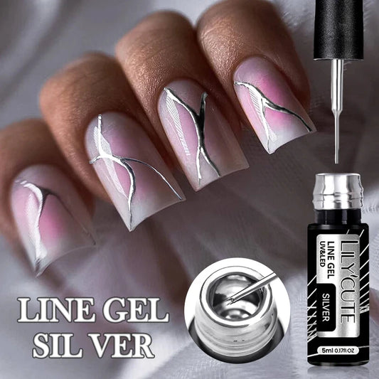 5ml Metallic Liner Gel Nail Polish