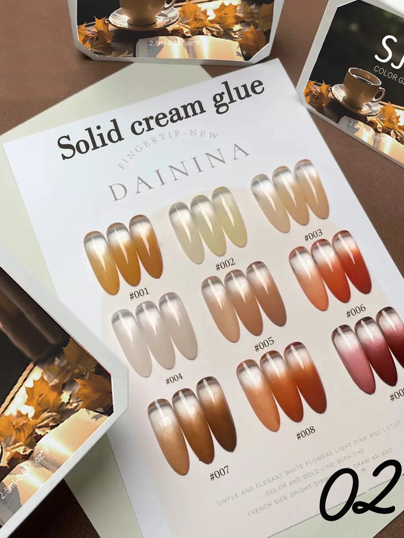 5/9 Colors Solid Nail Polish Palette