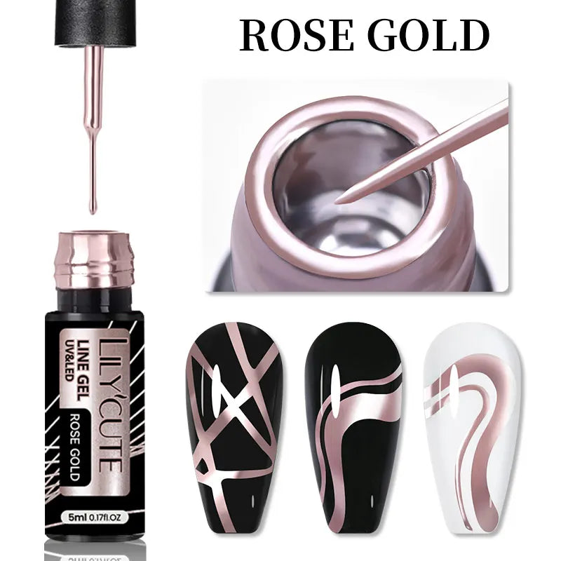 5ml Metallic Liner Gel Nail Polish