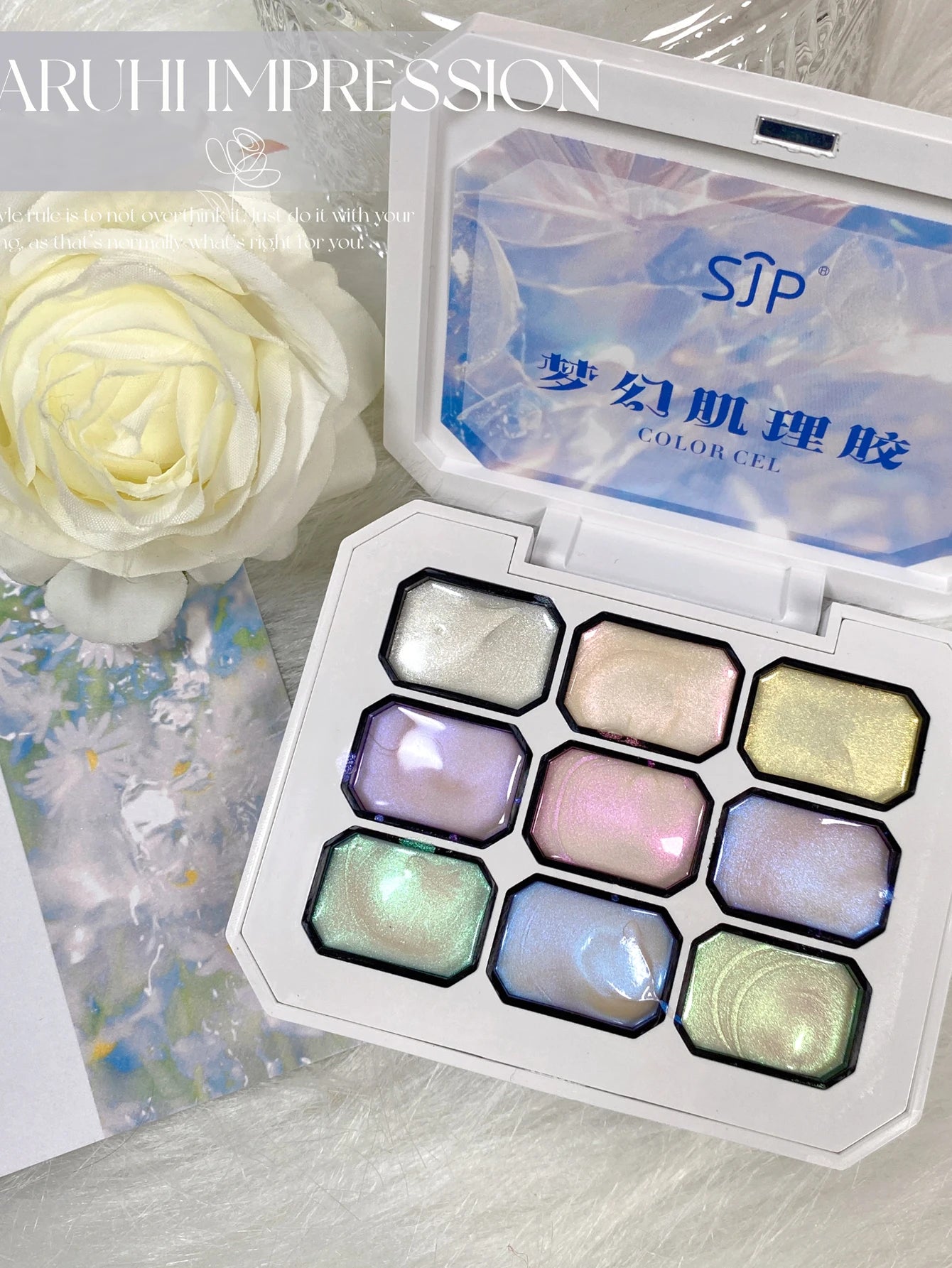 5/9 Colors Solid Nail Polish Palette